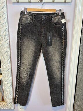 Driftwood Jackie Jeans with Silver Beaded Sides Size W29/L28